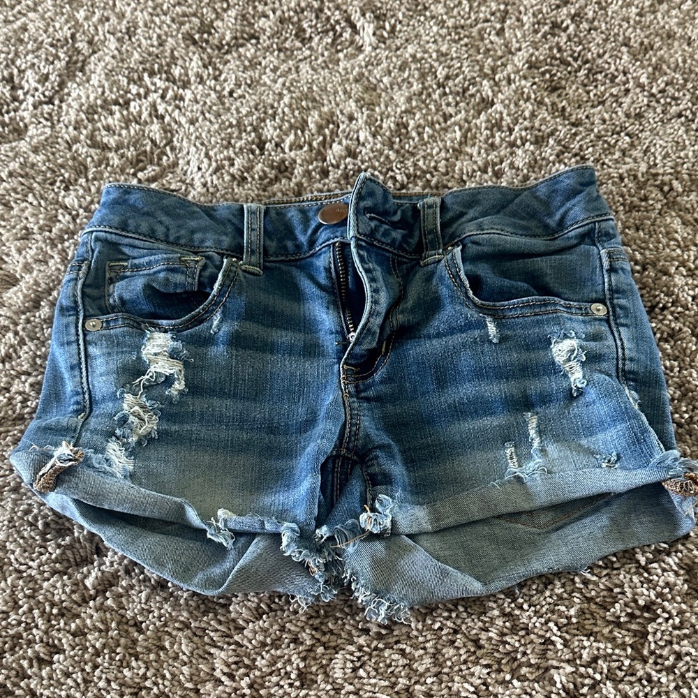 American Eagle denim shorts super stretch size 0
